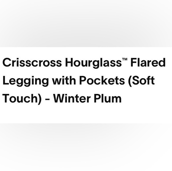 POPFLEX Crisscross Hourglass Flared Legging- Winter Plum - Picture 5 of 6